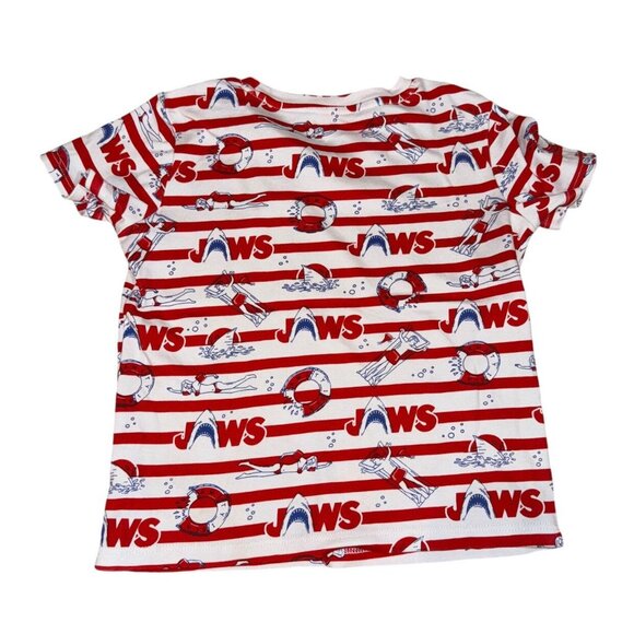 Sleep No More Shirt Jaws Red White Size 2-4 Year - Picture 1 of 3